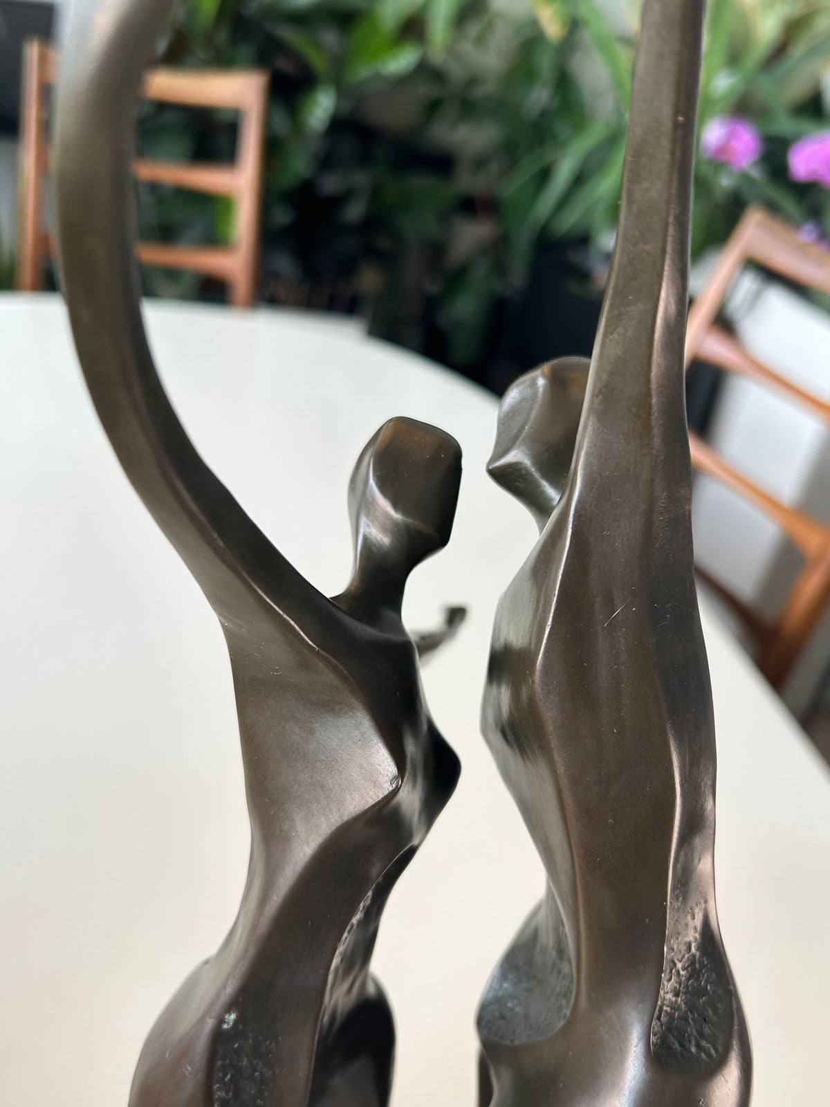 Milo bronzeskulptur af dansende par – A3055 – marmorsokkel – 48 cm - billede 11