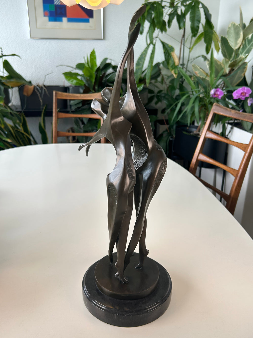 Milo bronzeskulptur af dansende par – A3055 – marmorsokkel – 48 cm - billede 13