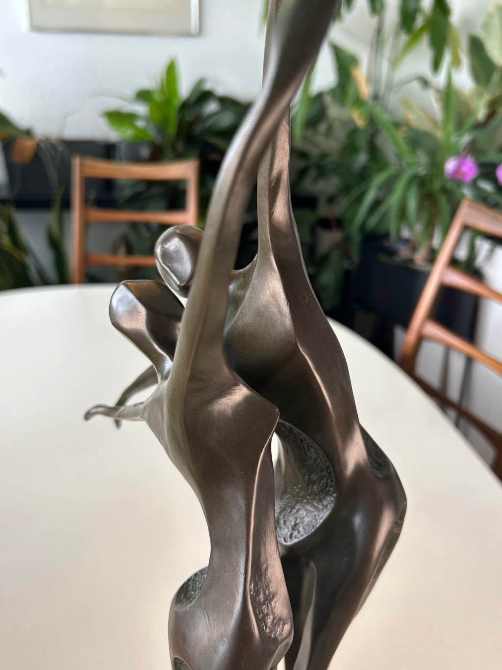 Milo bronzeskulptur af dansende par – A3055 – marmorsokkel – 48 cm - billede 14