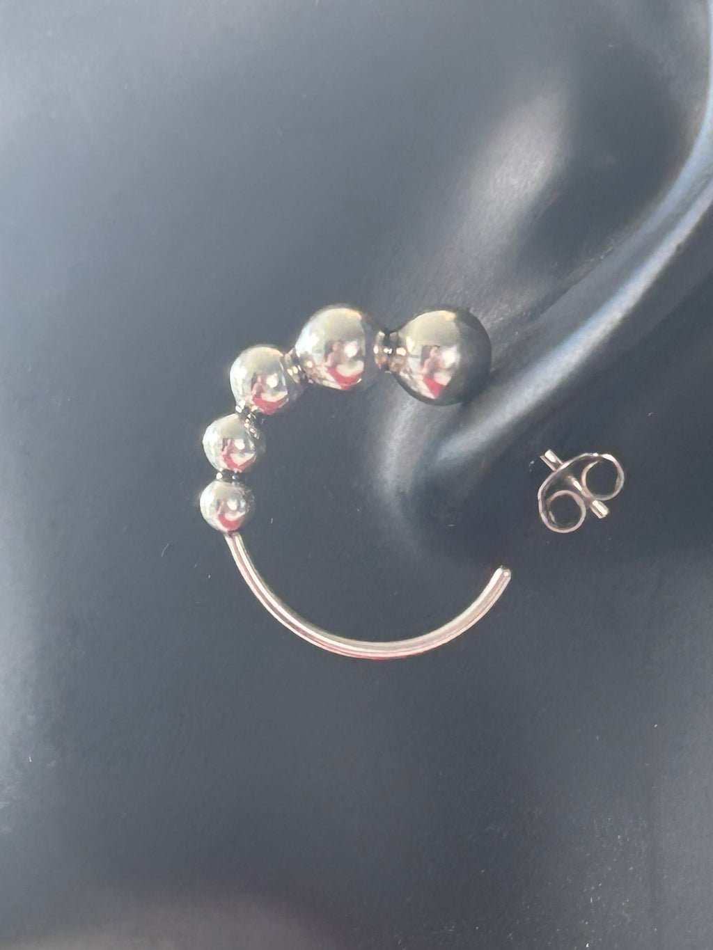 Georg Jensen Moonlight Grapes creoler / hoops Ø20 mm – 925S sterlingsølv – #551L – original æske - billede 1