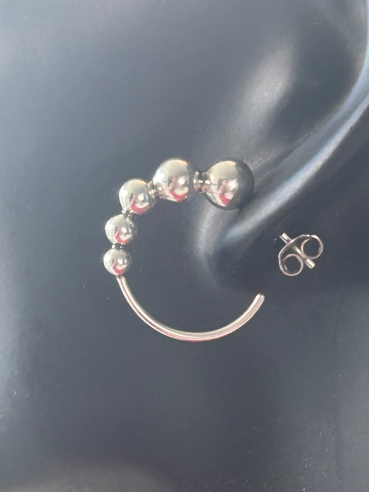Georg Jensen Moonlight Grapes creoler / hoops Ø20 mm – 925S sterlingsølv – #551L – original æske - billede 1