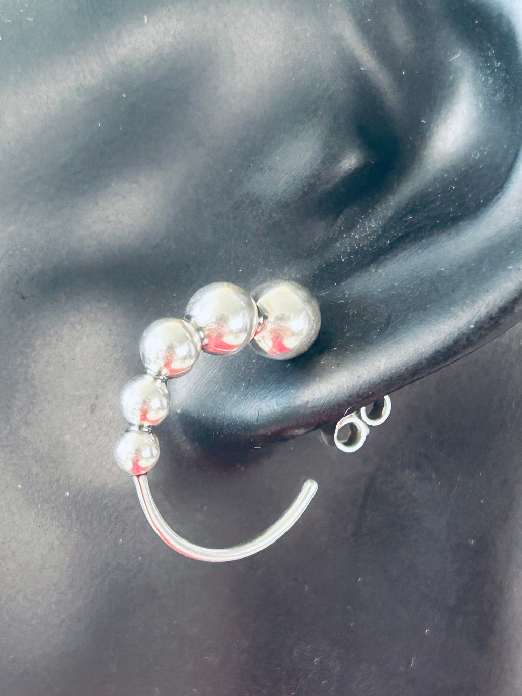 Georg Jensen Moonlight Grapes creoler / hoops Ø20 mm – 925S sterlingsølv – #551L – original æske - billede 2