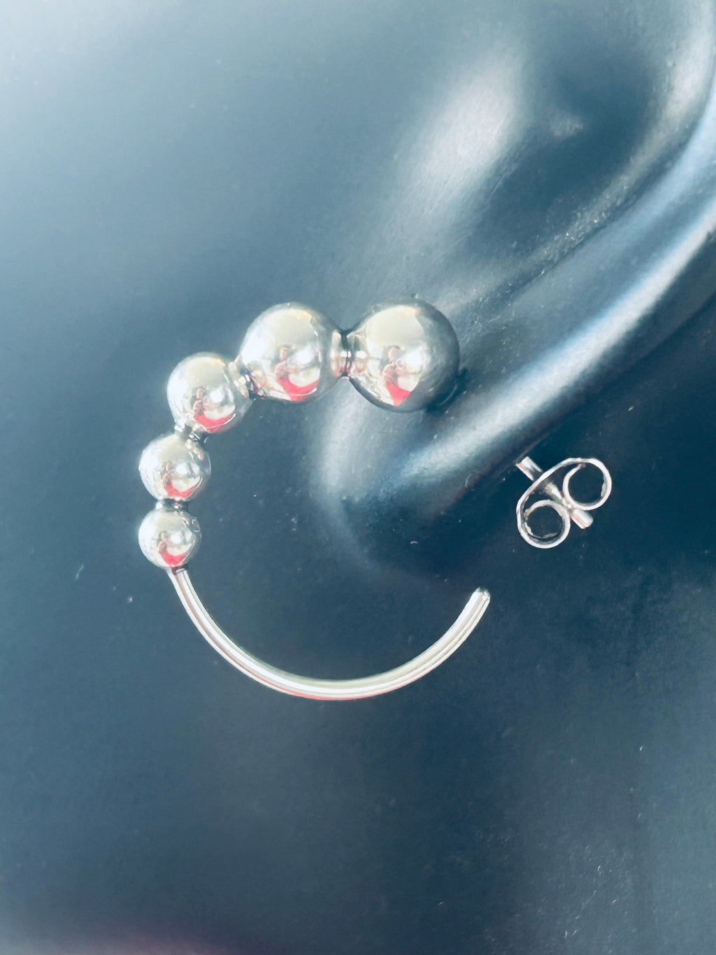 Georg Jensen Moonlight Grapes creoler / hoops Ø20 mm – 925S sterlingsølv – #551L – original æske - billede 3