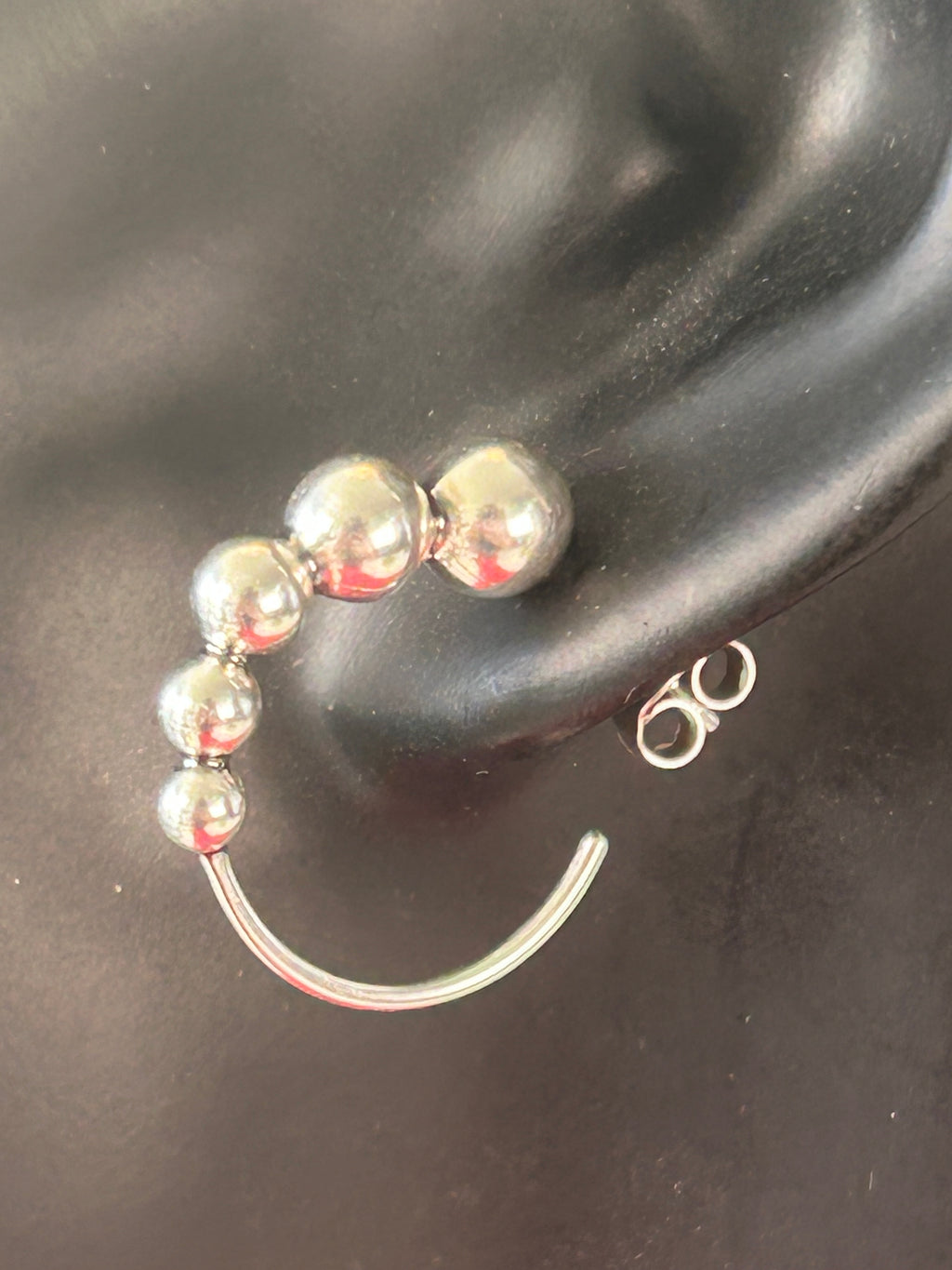Georg Jensen Moonlight Grapes creoler / hoops Ø20 mm – 925S sterlingsølv – #551L – original æske - billede 5