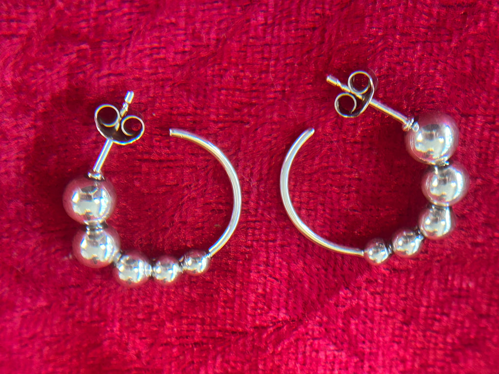 Georg Jensen Moonlight Grapes creoler / hoops Ø20 mm – 925S sterlingsølv – #551L – original æske - billede 8