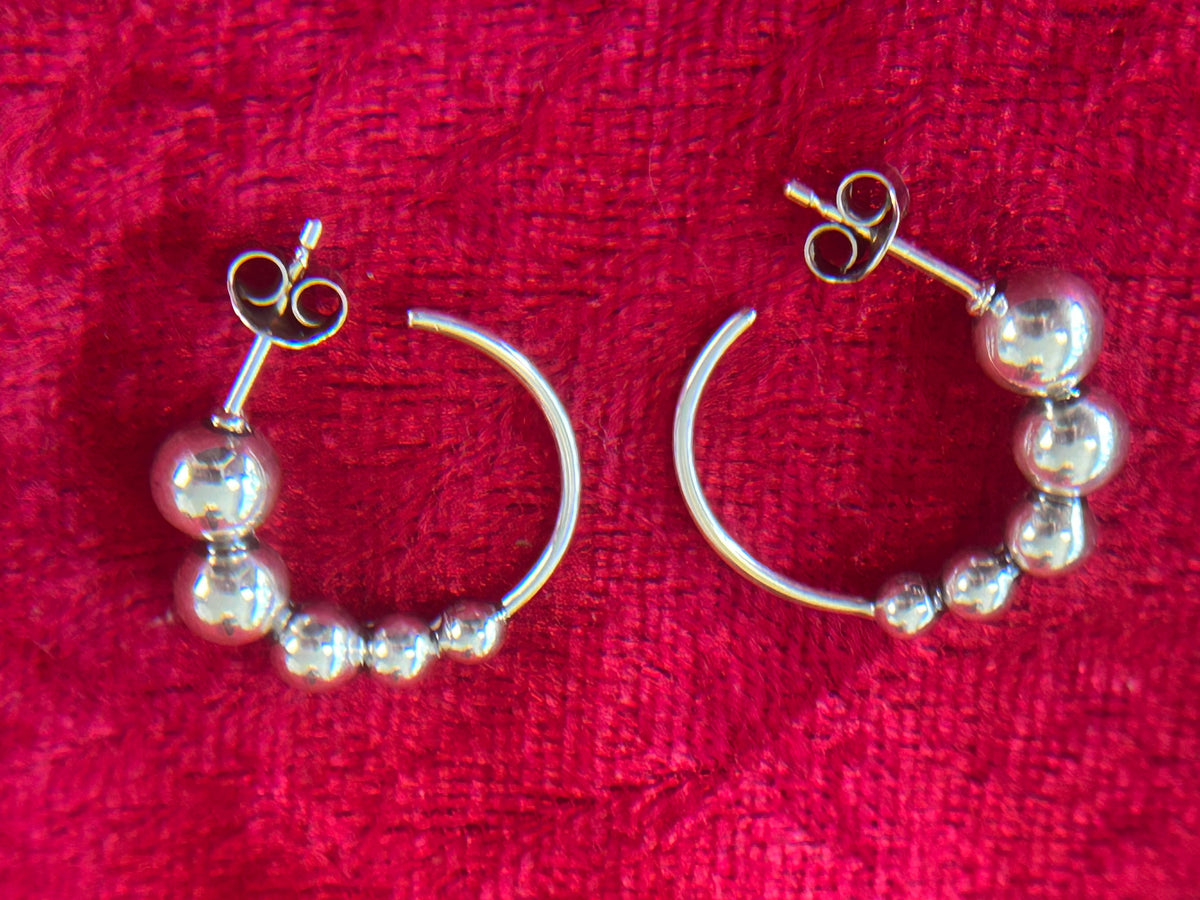 Georg Jensen Moonlight Grapes creoler / hoops Ø20 mm – 925S sterlingsølv – #551L – original æske - billede 8