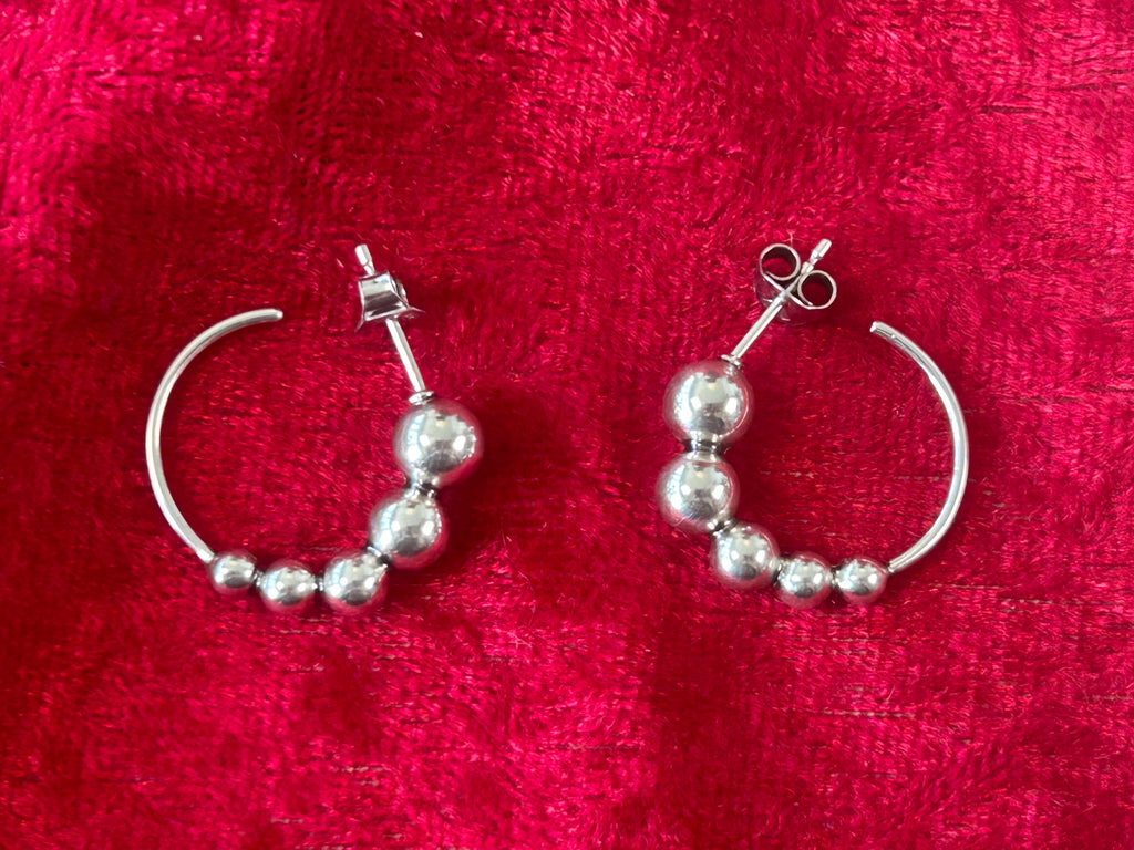 Georg Jensen Moonlight Grapes creoler / hoops Ø20 mm – 925S sterlingsølv – #551L – original æske - billede 10