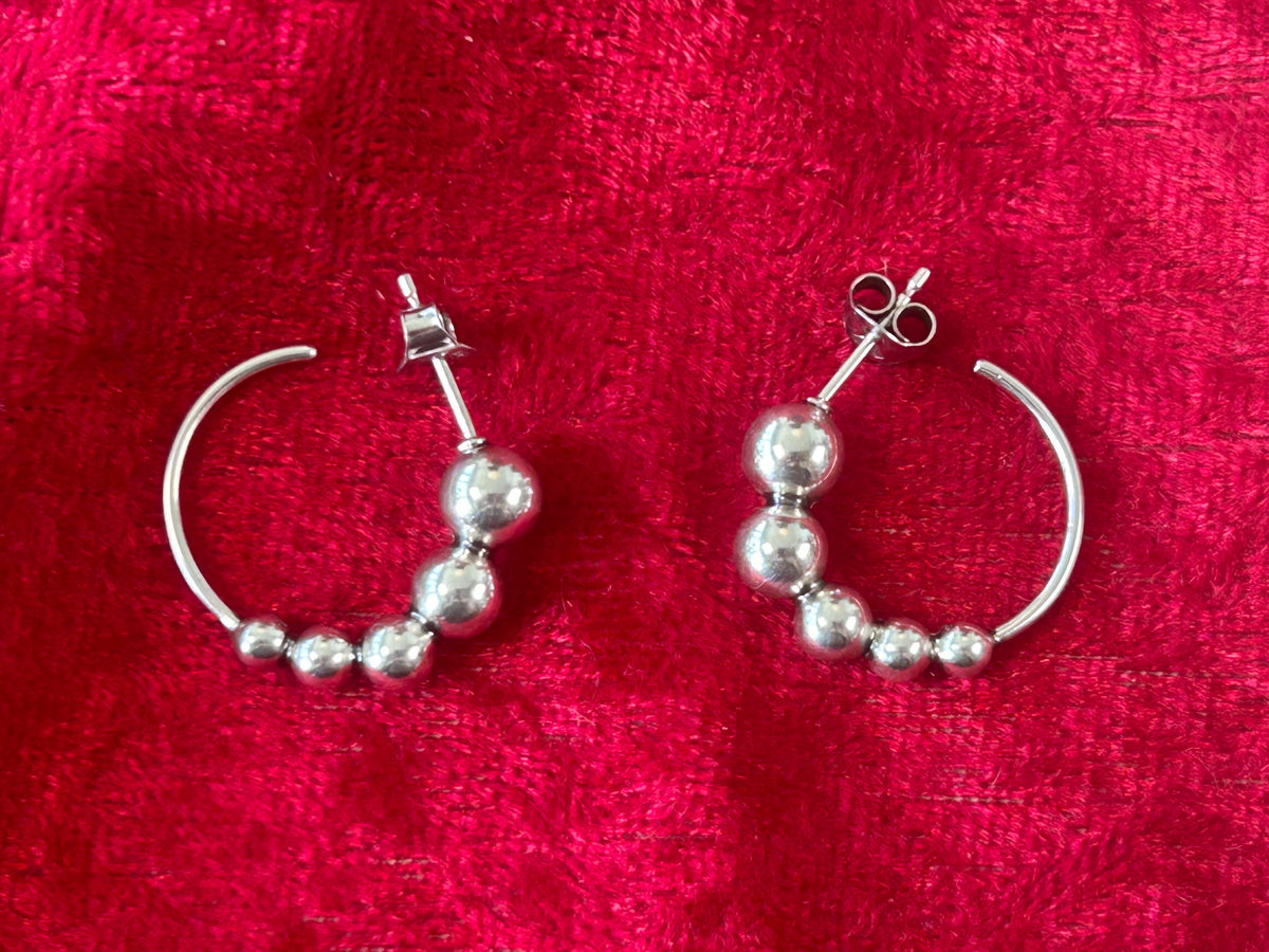 Georg Jensen Moonlight Grapes creoler / hoops Ø20 mm – 925S sterlingsølv – #551L – original æske - billede 10