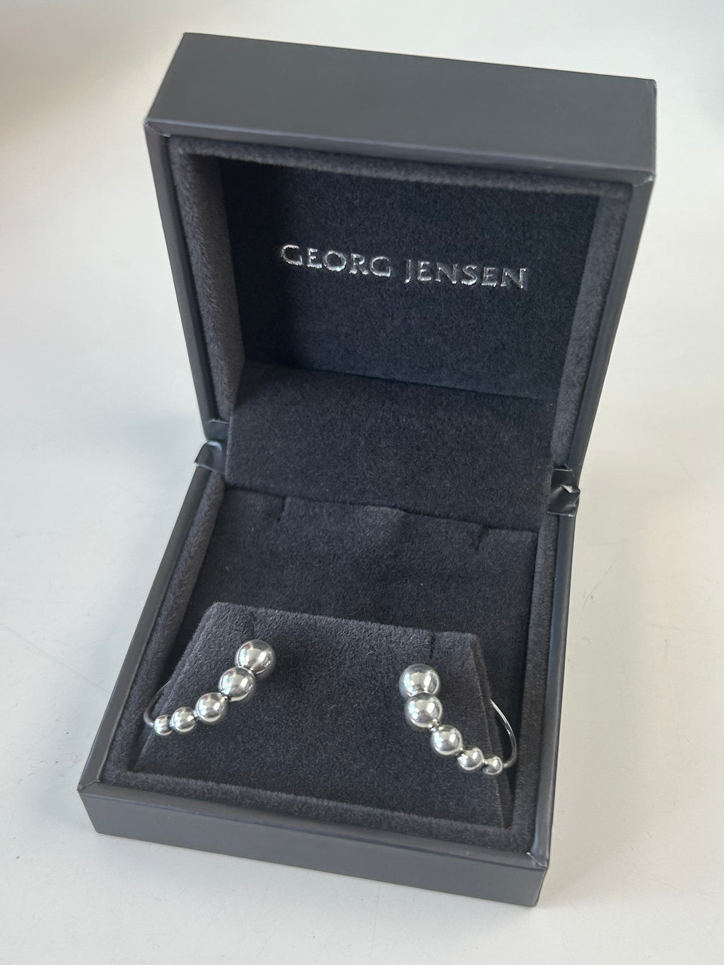 Georg Jensen Moonlight Grapes creoler / hoops Ø20 mm – 925S sterlingsølv – #551L – original æske - billede 11