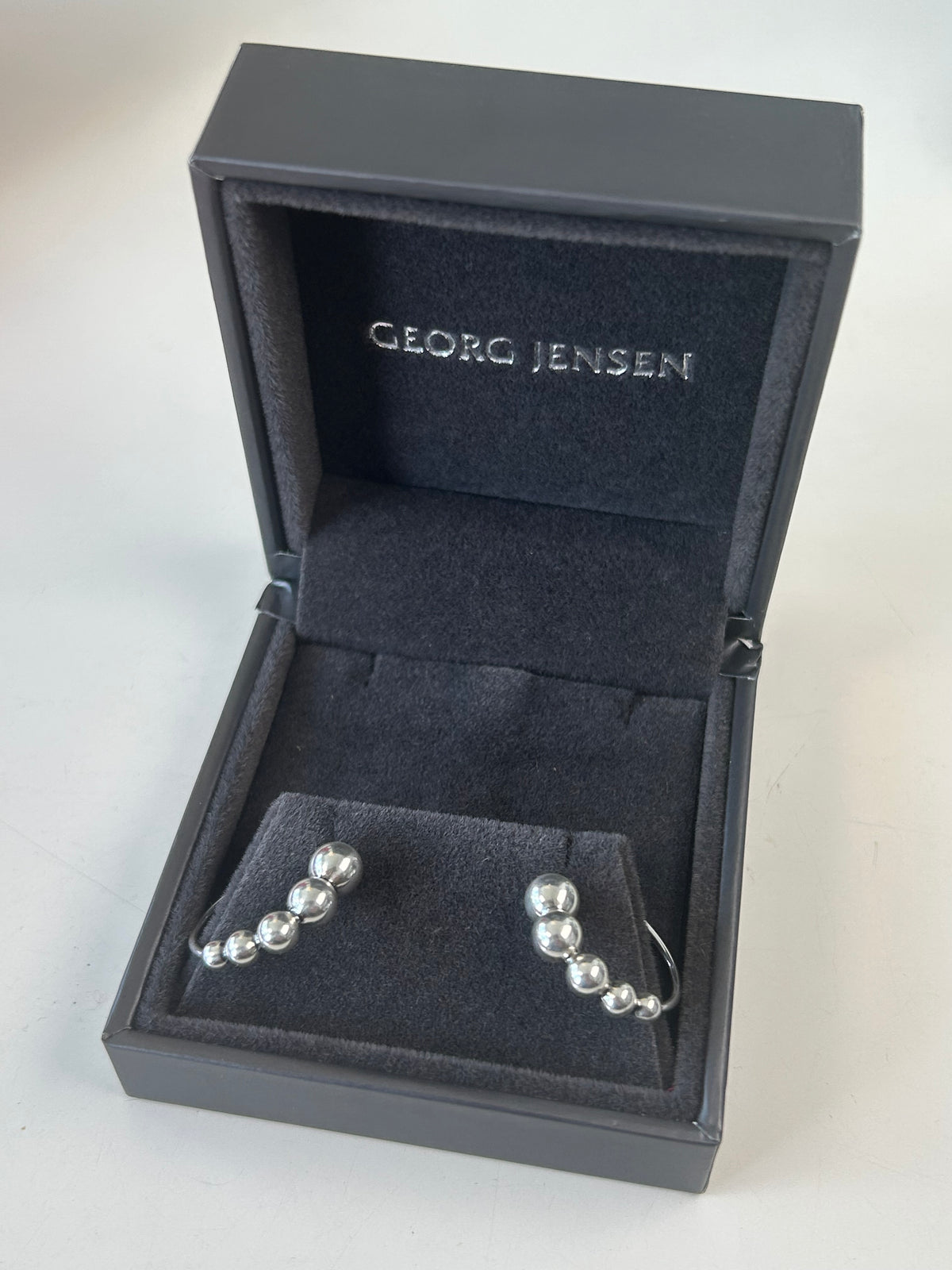 Georg Jensen Moonlight Grapes creoler / hoops Ø20 mm – 925S sterlingsølv – #551L – original æske - billede 11