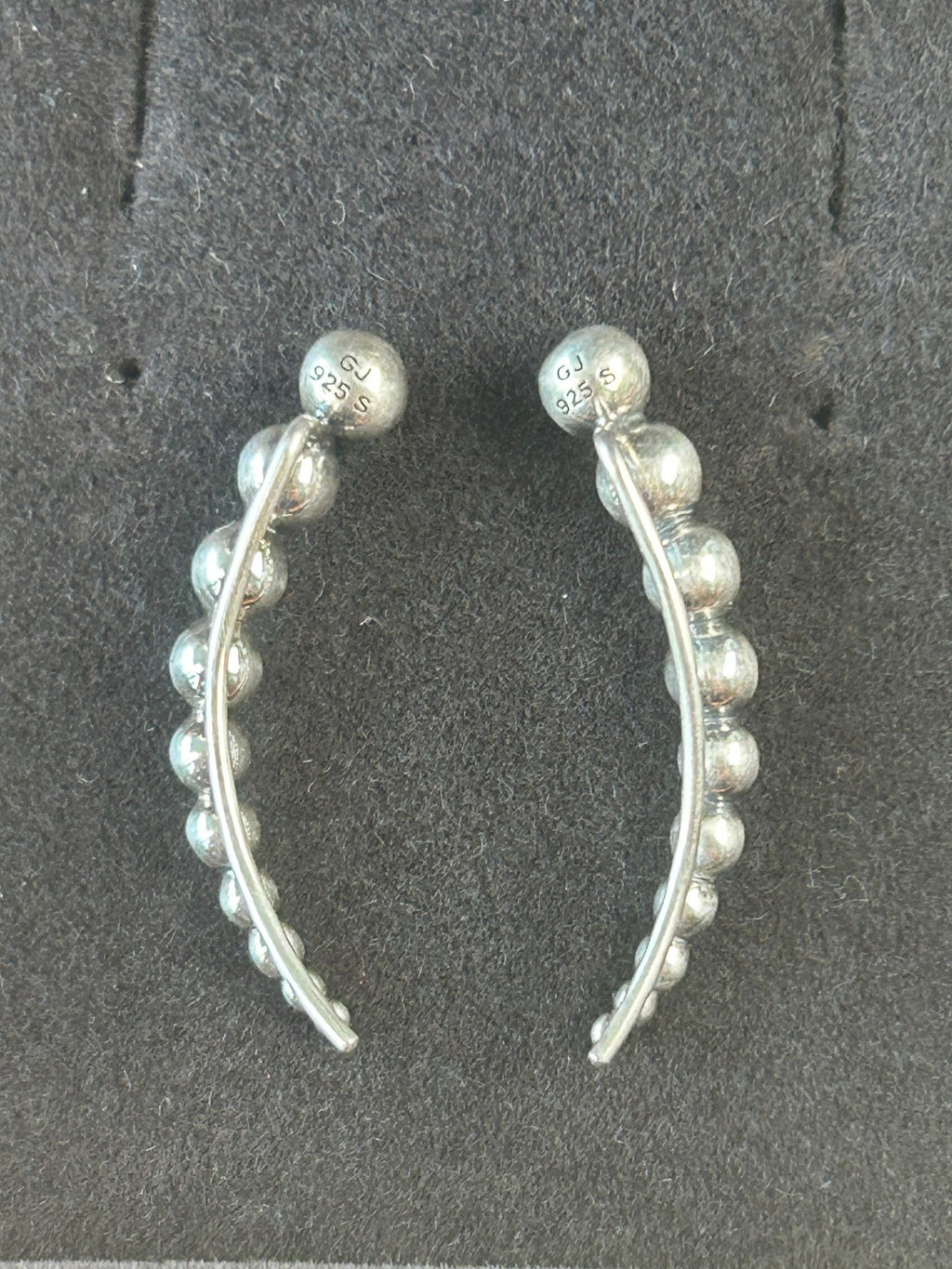 Georg Jensen Moonlight Grapes Ear Cuffs – 925S sterlingsølv – original æske - billede 6