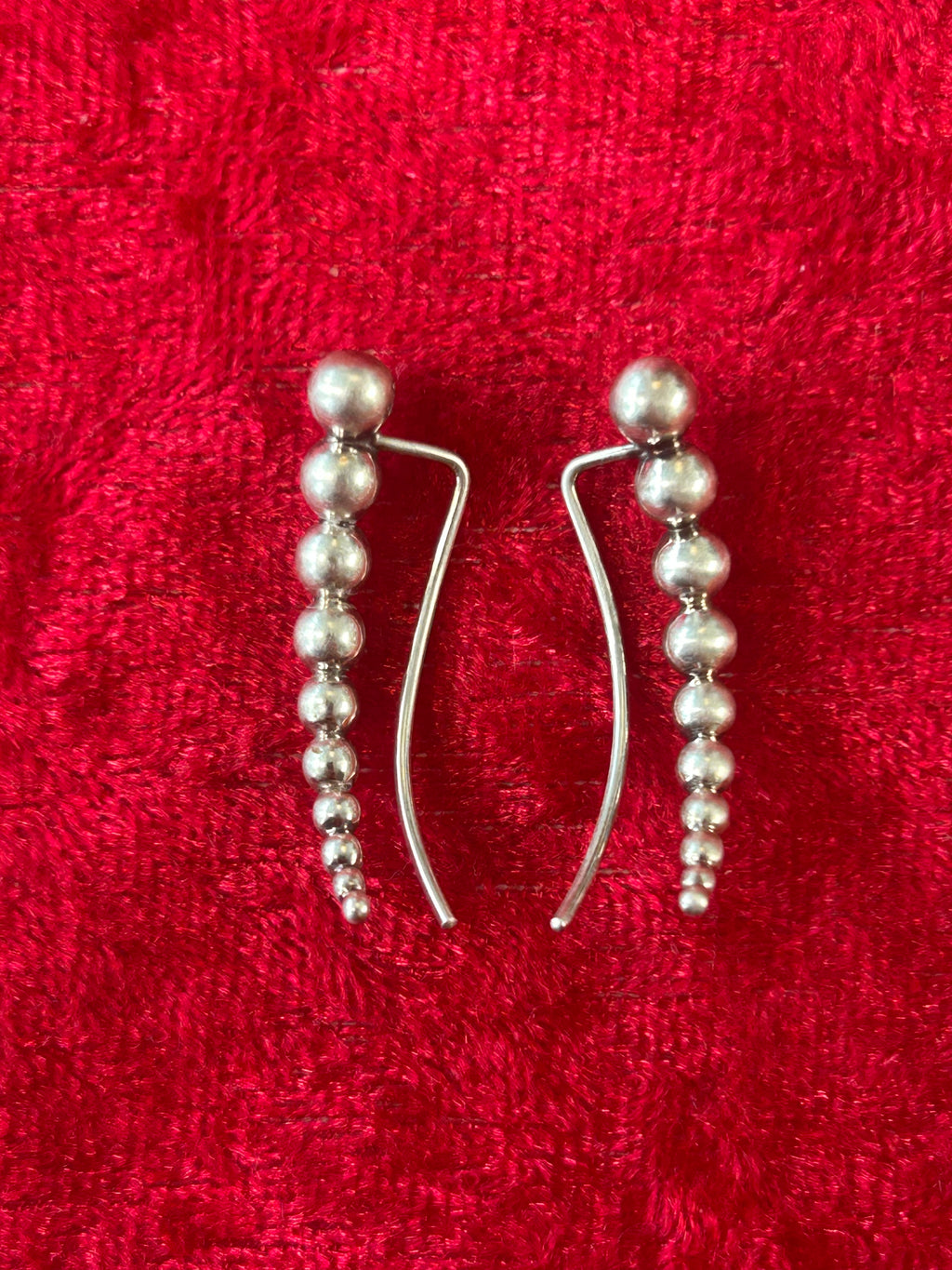 Georg Jensen Moonlight Grapes Ear Cuffs – 925S sterlingsølv – original æske - billede 10