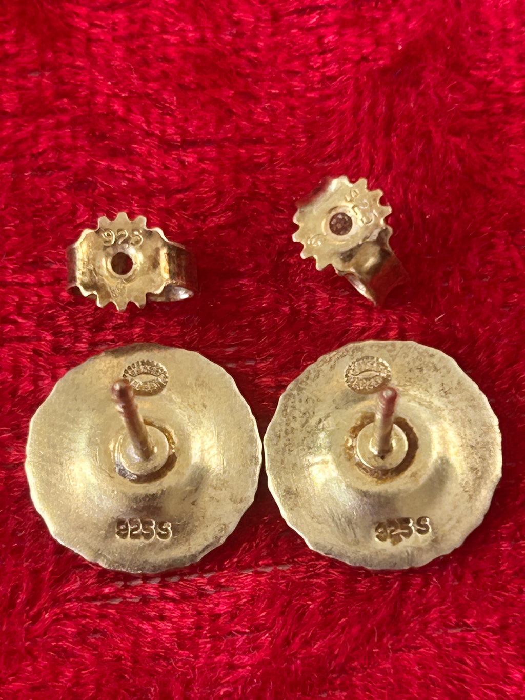 Georg Jensen Daisy ørestikker Ø11 mm – hvid emalje – original æske - billede 5