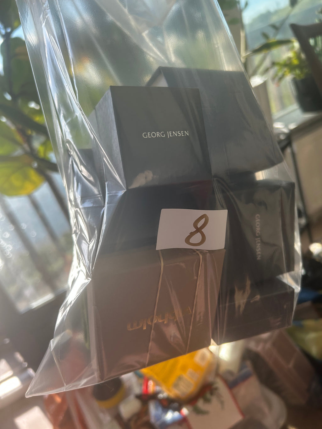 Georg Jensen Daisy ørestikker Ø11 mm – hvid emalje – original æske - billede 15