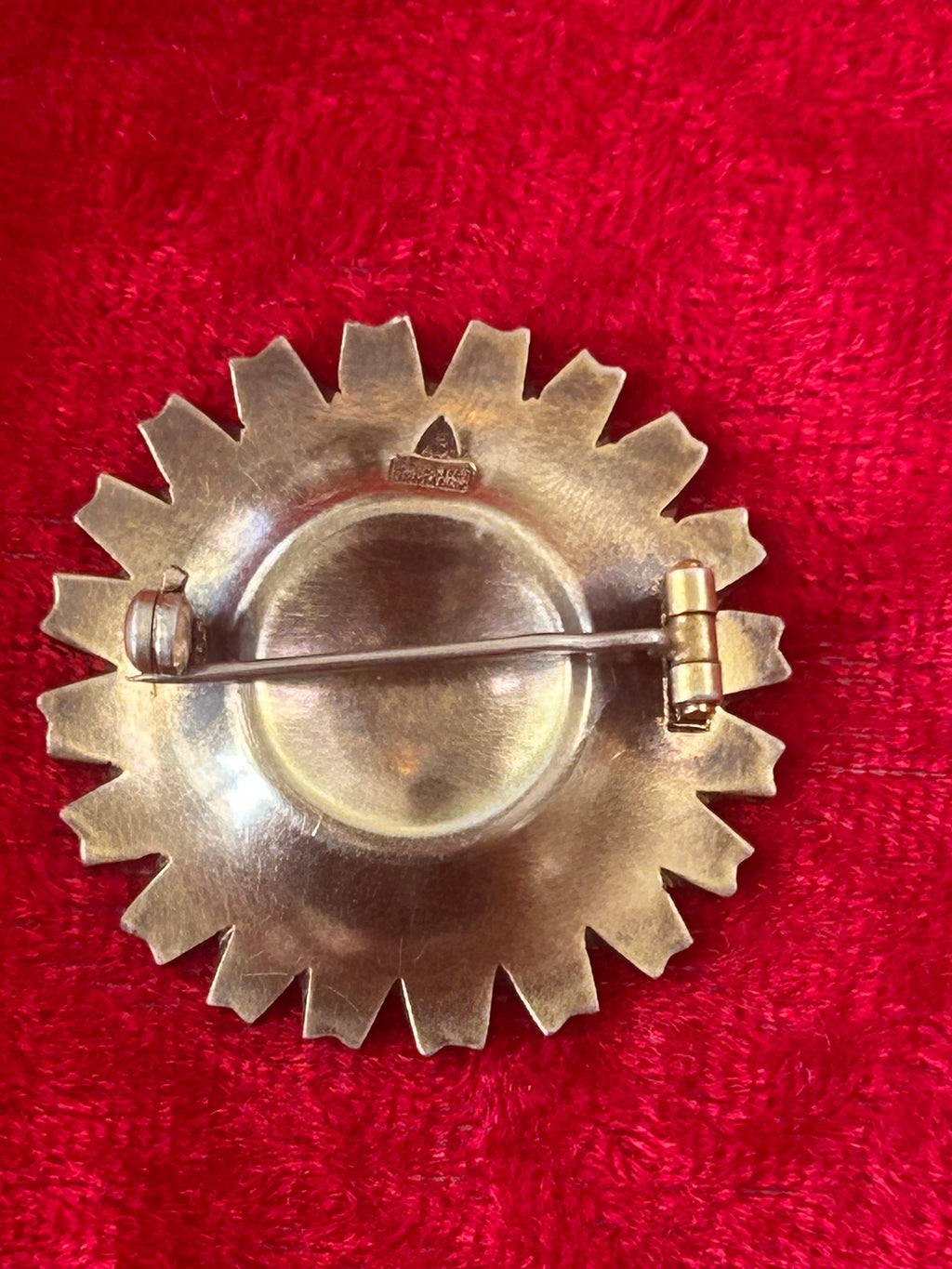 Anton Michelsen Daisy/Marguerit broche Ø33 mm – hvid emalje – 925 sterling sølv - billede 4