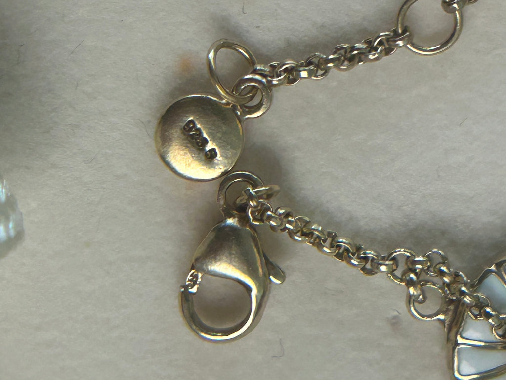 Georg Jensen Daisy armbånd Ø11 mm – 925S sølv og hvid emalje – æske - billede 7