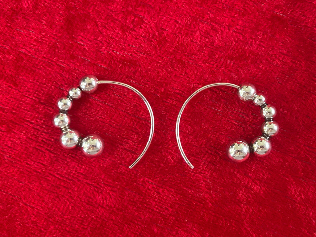 Georg Jensen Moonlight Grapes creoler / hoops Ø20 mm – 925S sterlingsølv – #551L – original æske - billede 2