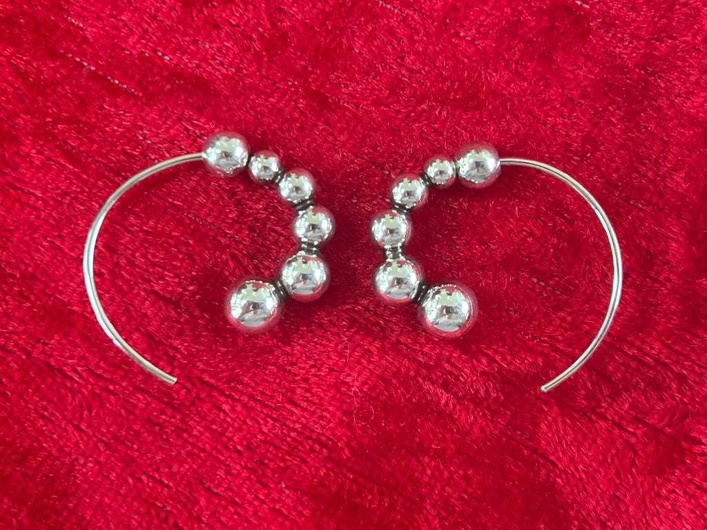 Georg Jensen Moonlight Grapes creoler / hoops Ø20 mm – 925S sterlingsølv – #551L – original æske - billede 3