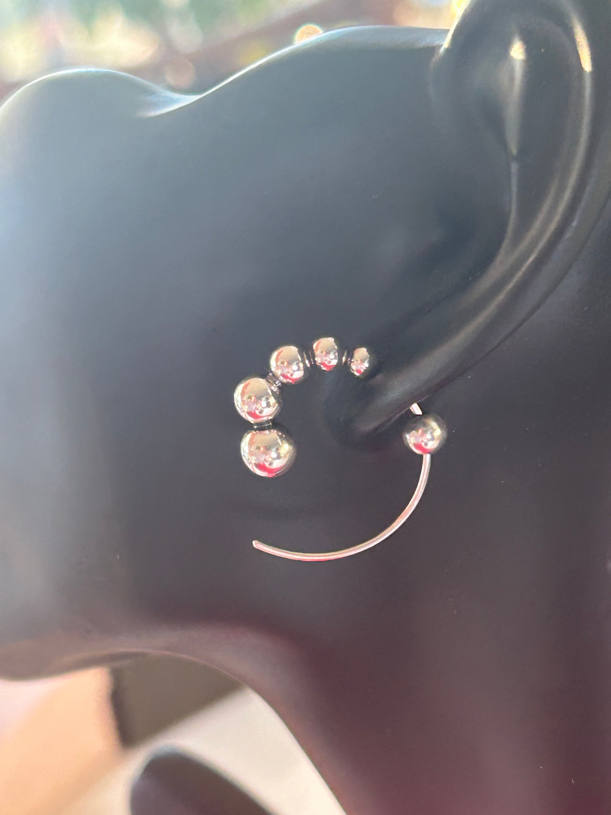 Georg Jensen Moonlight Grapes creoler / hoops Ø20 mm – 925S sterlingsølv – #551L – original æske - billede 8