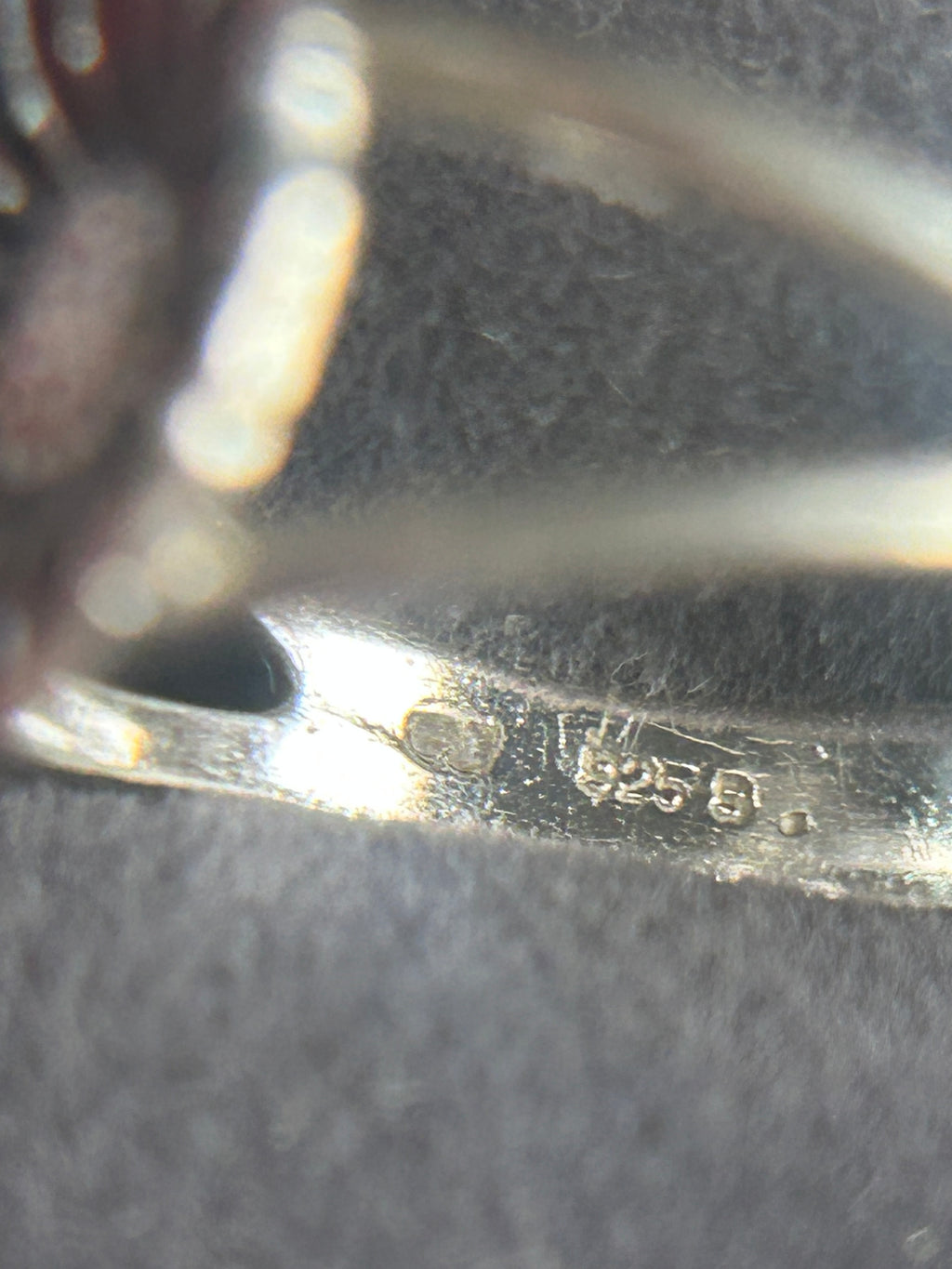 Georg Jensen Daisy/Marguerit ring Ø11 mm – sort emalje – 925S – rød æske - billede 9
