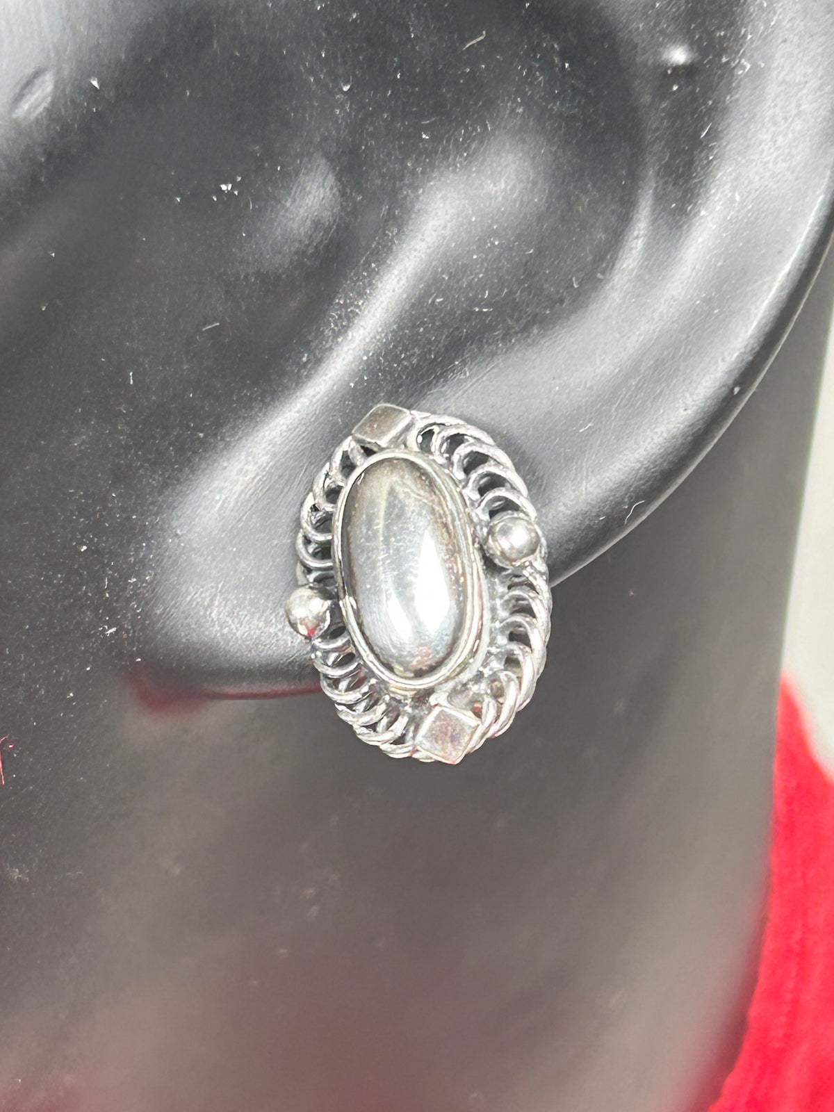 Georg Jensen Heritage 2004 øreclips – 925S sterlingsølv – poleret sølvcenter – GJ æske - billede 5