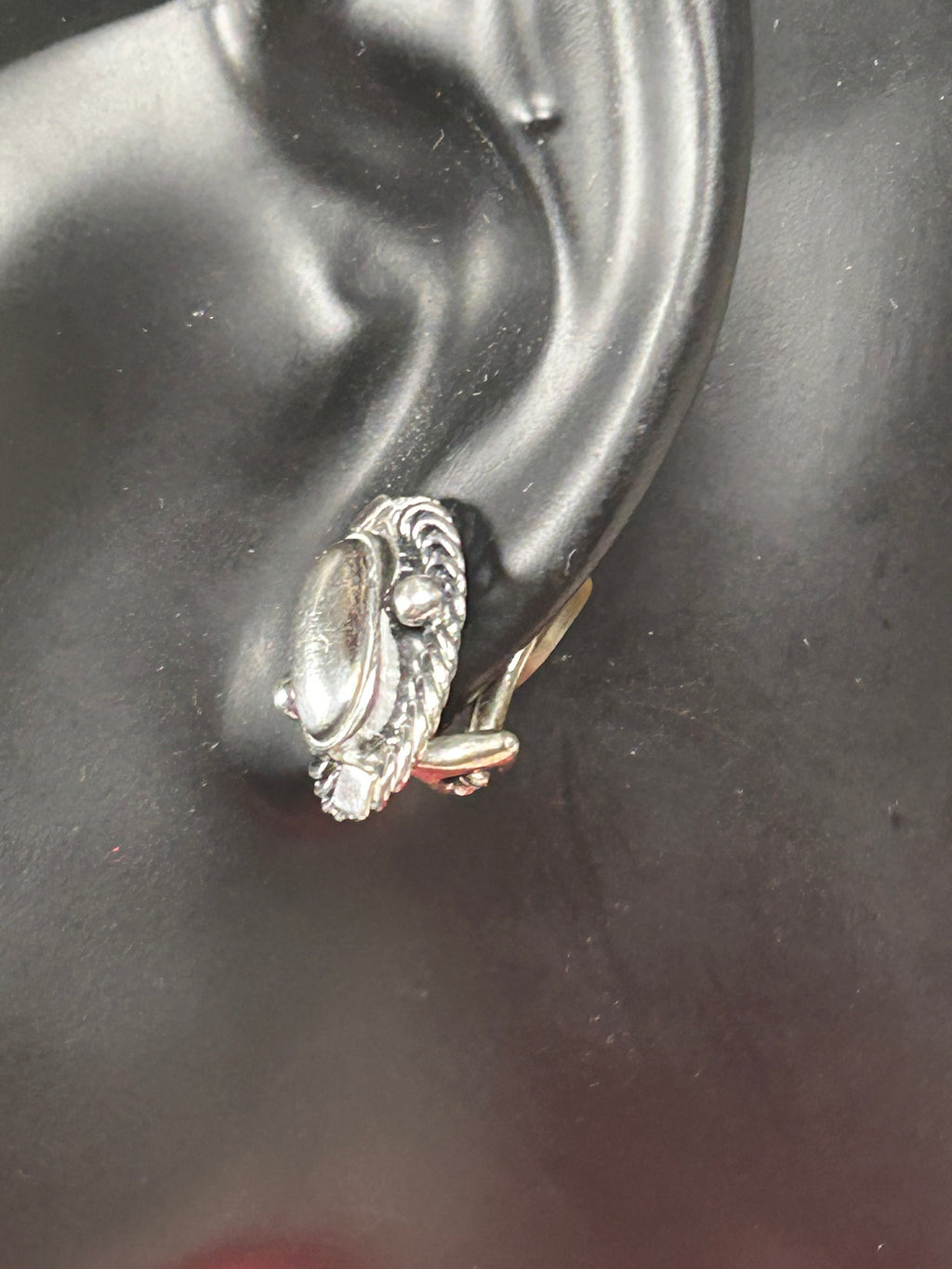 Georg Jensen Heritage 2004 øreclips – 925S sterlingsølv – poleret sølvcenter – GJ æske - billede 6