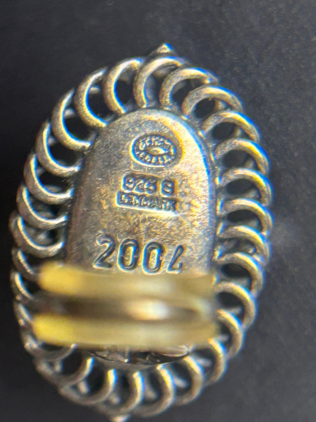 Georg Jensen Heritage 2004 øreclips – 925S sterlingsølv – poleret sølvcenter – GJ æske - billede 9