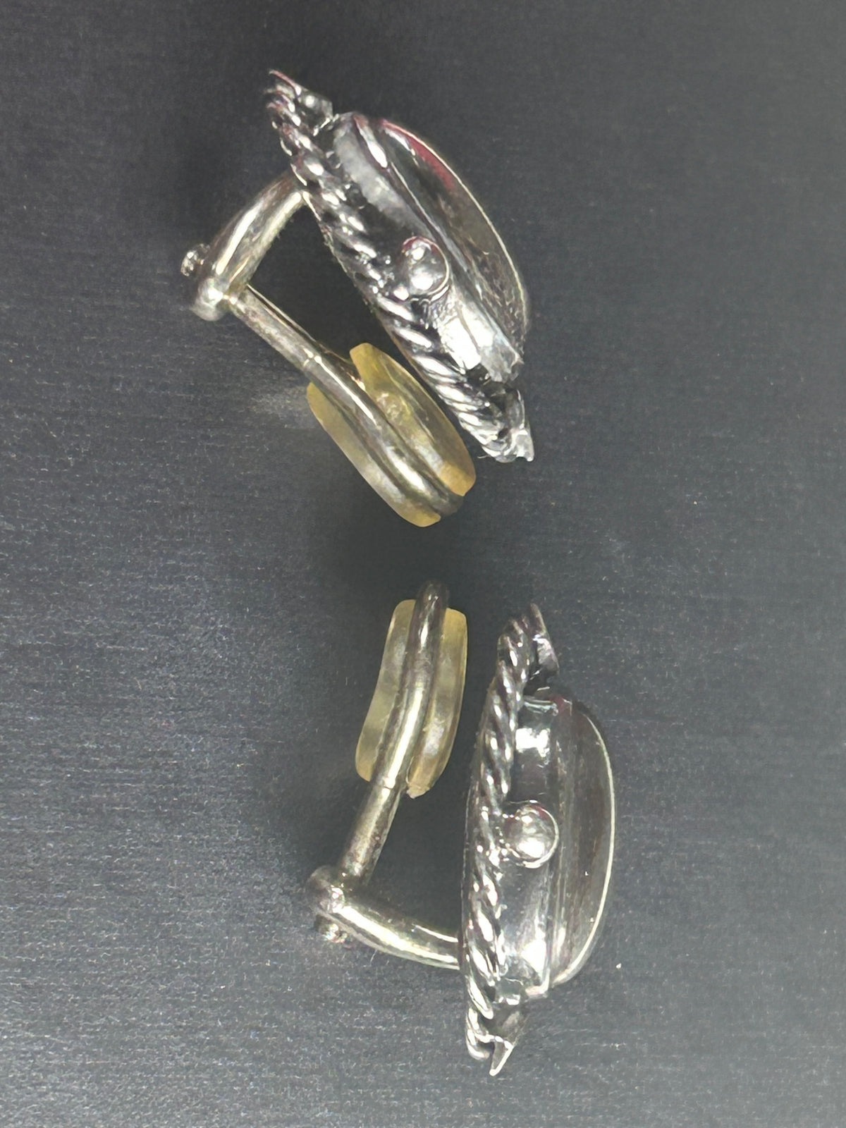 Georg Jensen Heritage 2004 øreclips – 925S sterlingsølv – poleret sølvcenter – GJ æske - billede 10