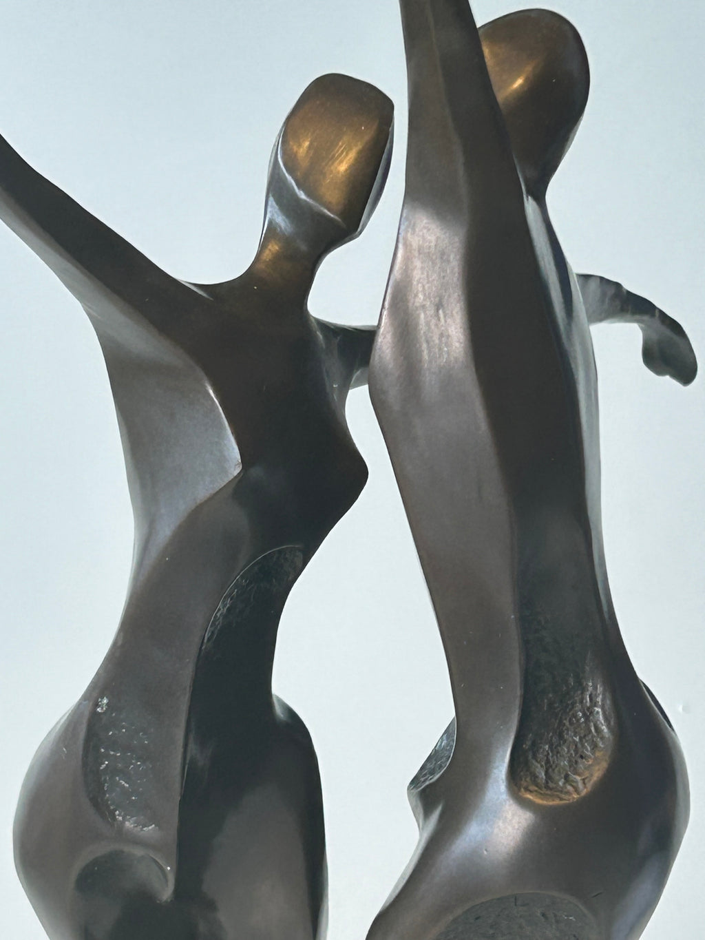 Milo bronzeskulptur – dansende par på marmorsokkel – 49 cm