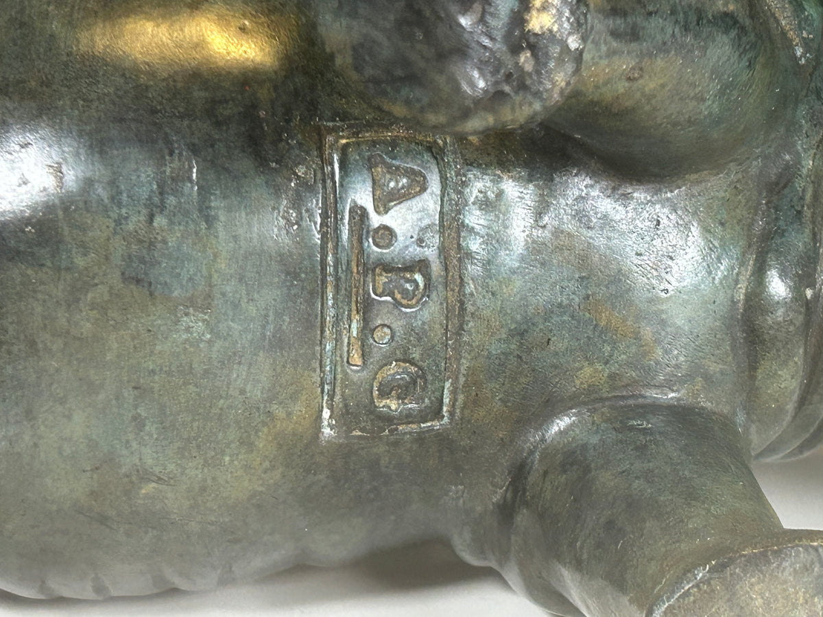 APG Art People Gallery bronzeskulptur – næsehorn – 47 cm – 6,64 kg