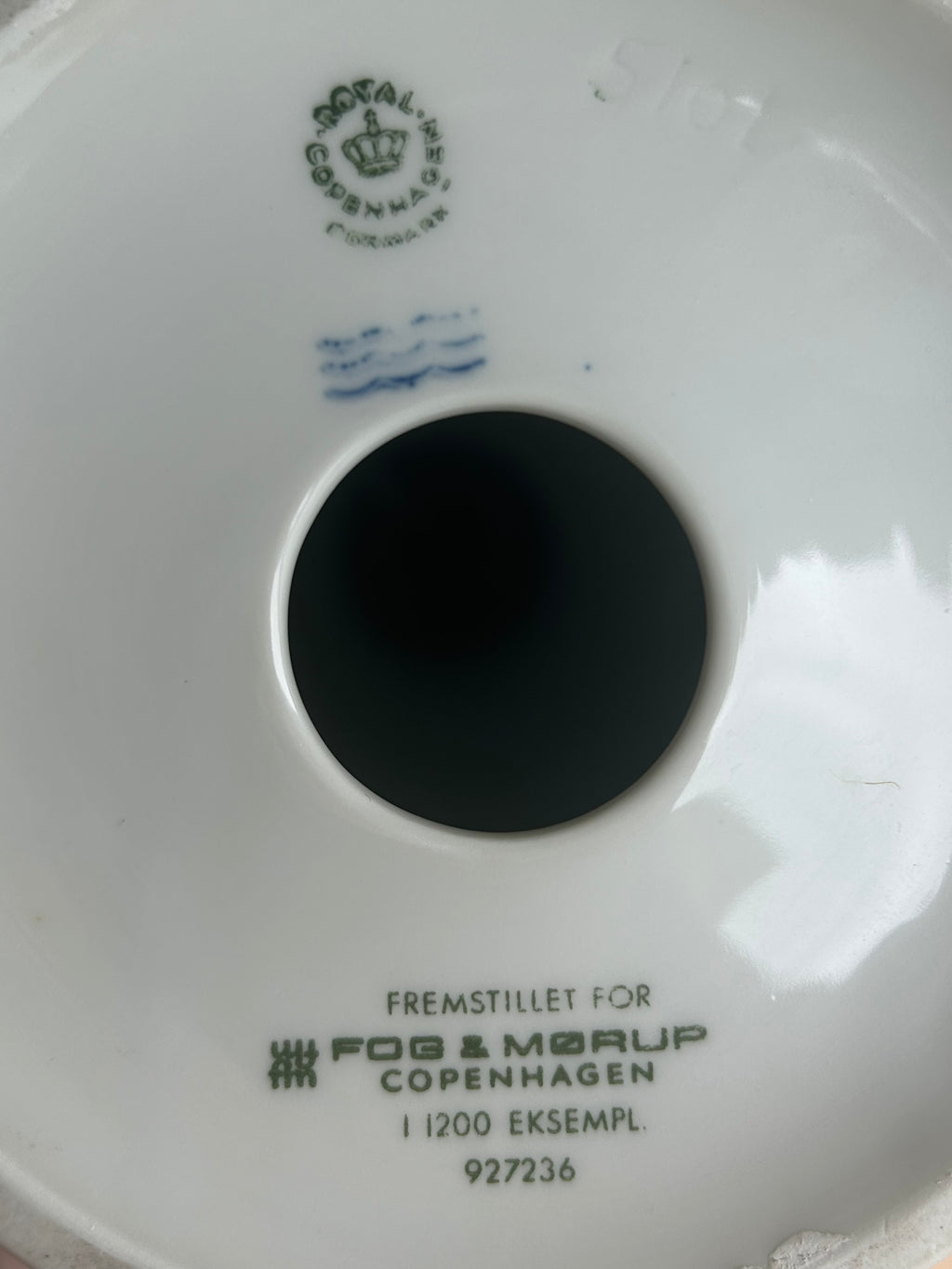 Royal Copenhagen Jomfruen bordlampe for FDB & Mørlup – 48 cm - billede 10