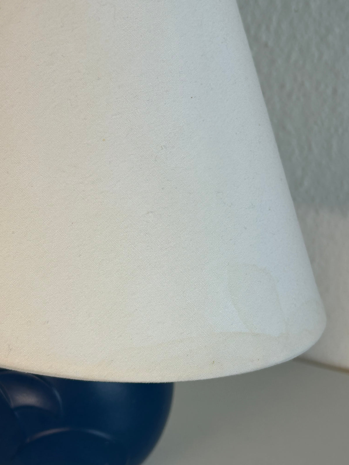 Søholm Keramik blå bordlampe med reliefmønster – 26,5 cm - billede 10