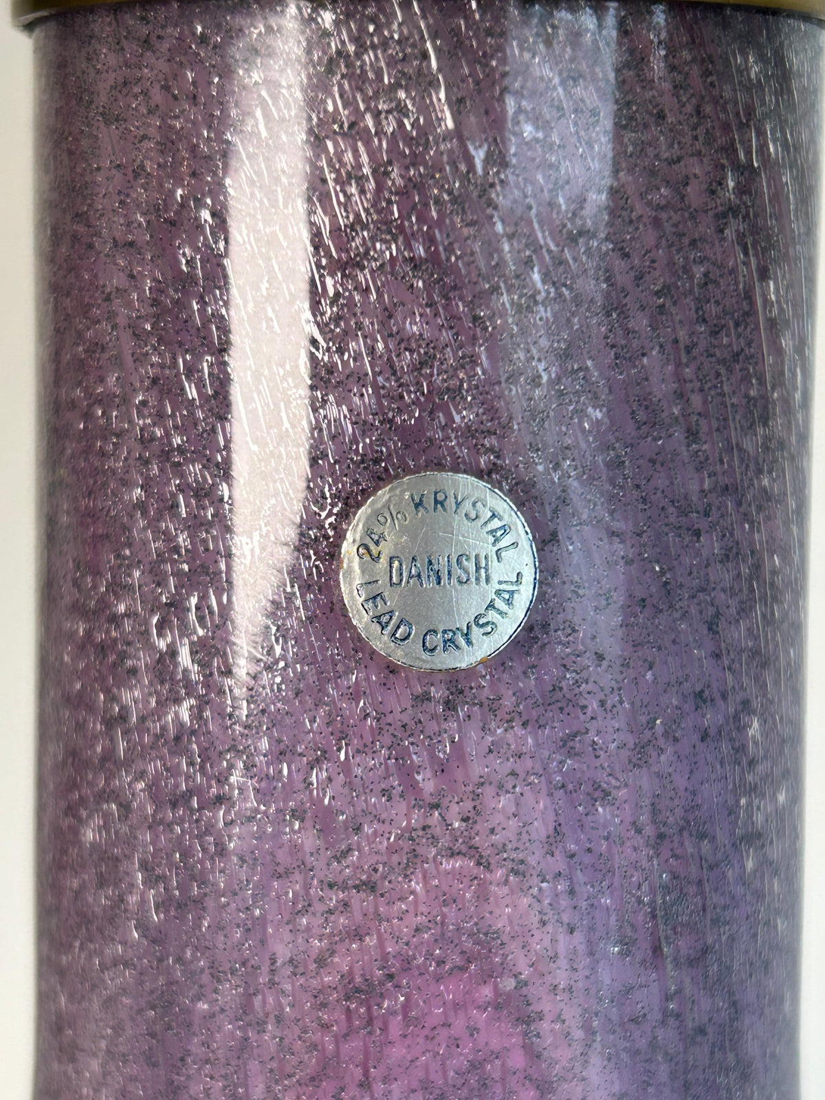 Holmegaard Troll 1 bordlampe i rosa/grå krystalglas – Sidse Werner – 39 cm - billede 5