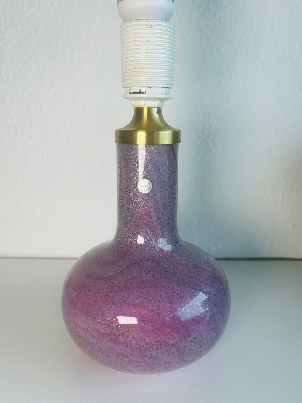 Holmegaard Troll 1 bordlampe i rosa/grå krystalglas – Sidse Werner – 39 cm - billede 9