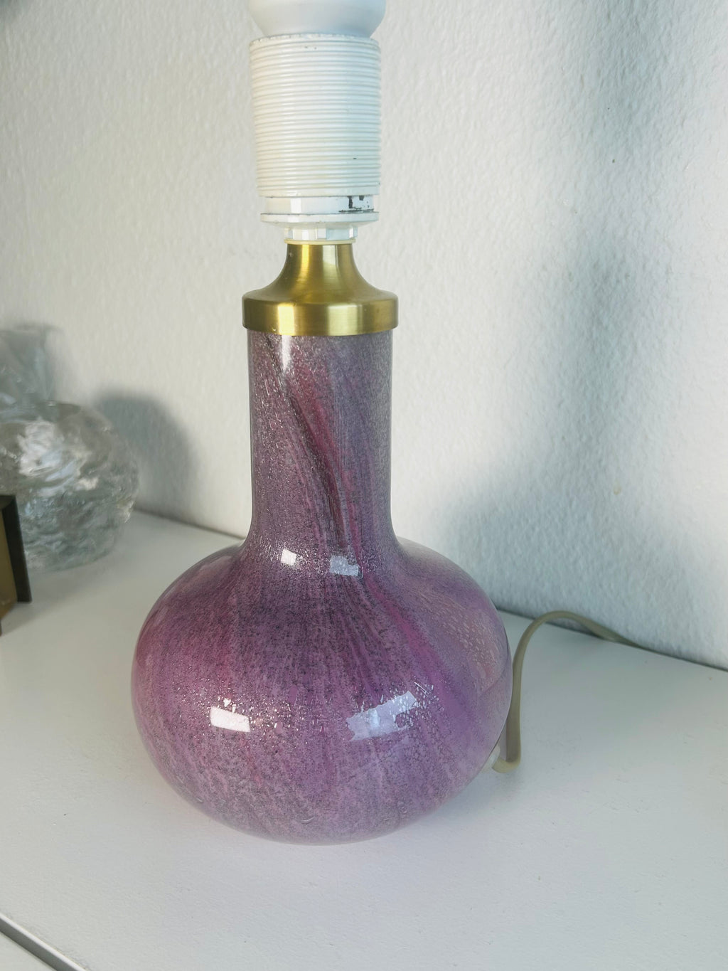 Holmegaard Troll 1 bordlampe i rosa/grå krystalglas – Sidse Werner – 39 cm - billede 11