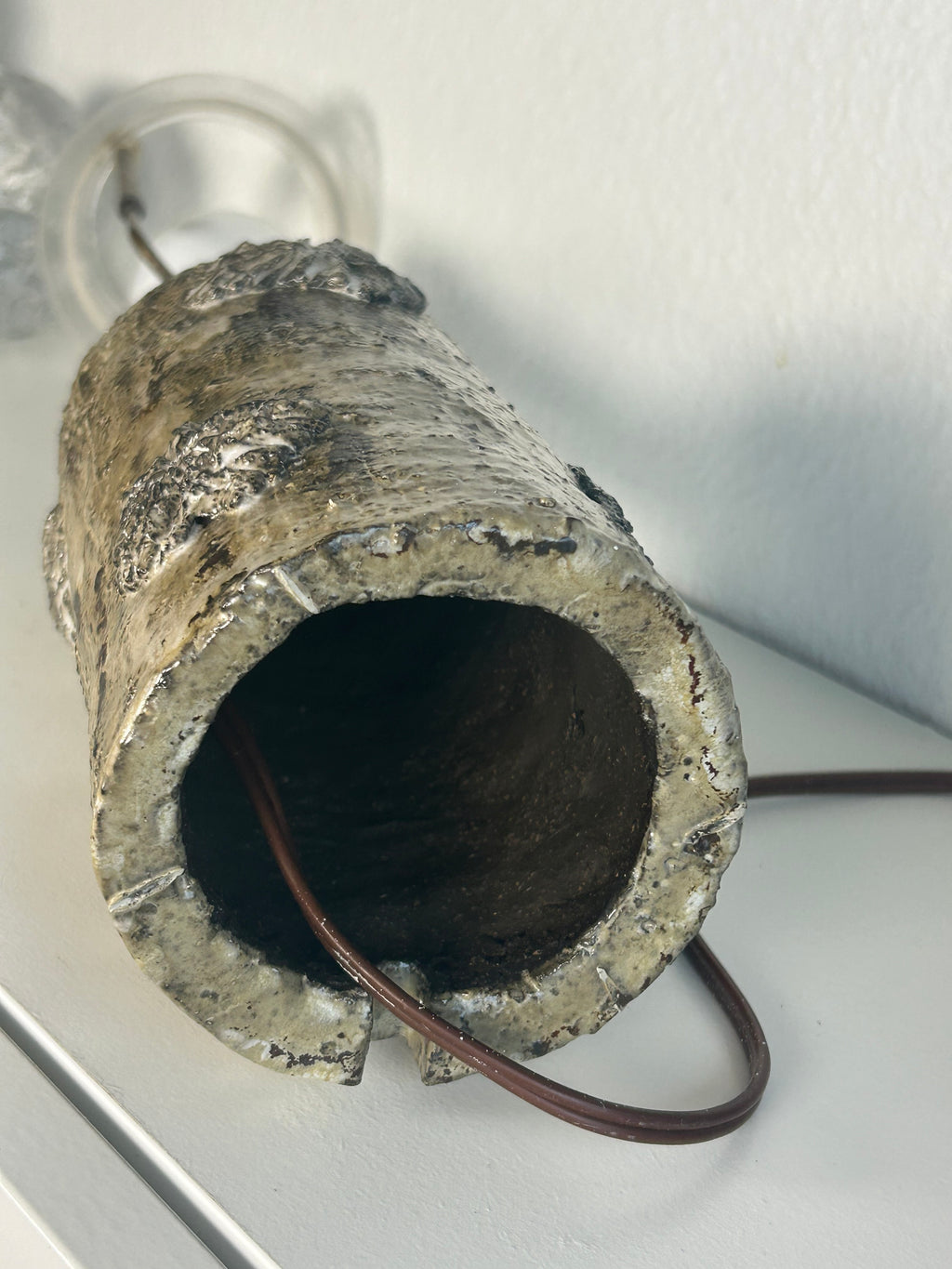 Vintage stentøjsbordlampe med LE KLINT 1/23 skærm og stativ – 47,5 cm - billede 10