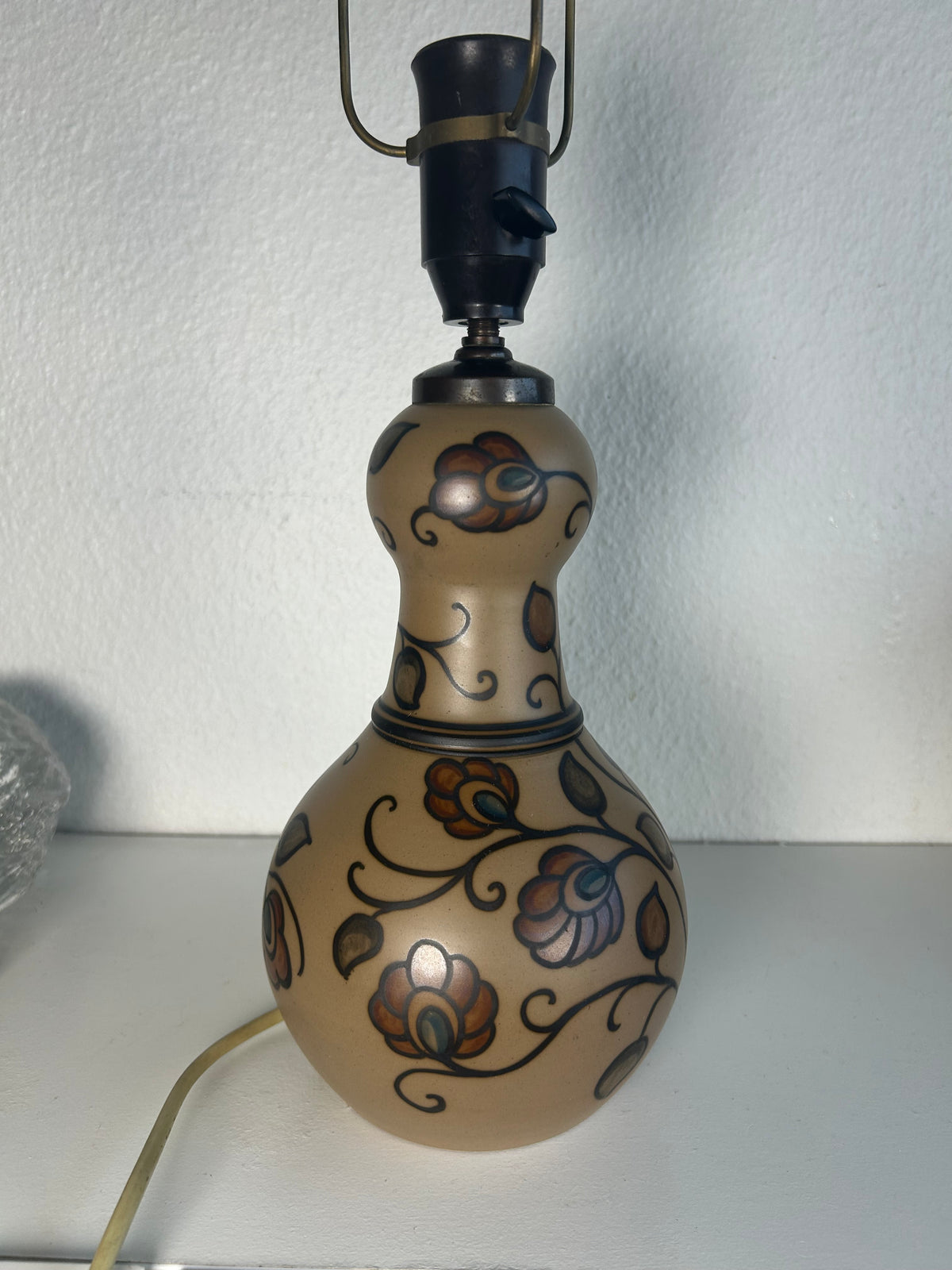 L. Hjorth terracotta bordlampe med LE KLINT 1/23 skærm og stativ – 50 cm - billede 3