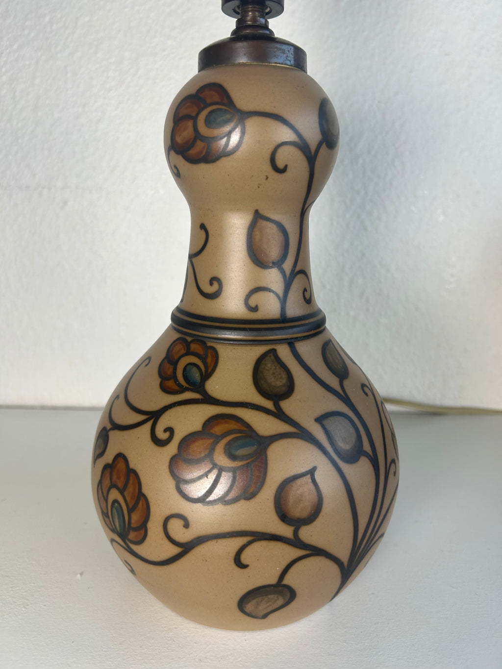 L. Hjorth terracotta bordlampe med LE KLINT 1/23 skærm og stativ – 50 cm - billede 5