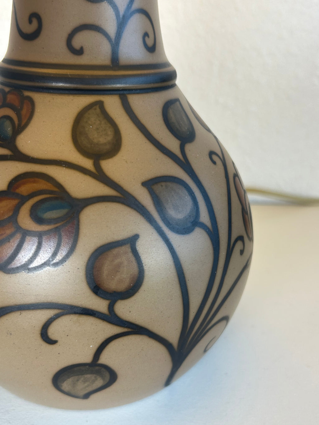 L. Hjorth terracotta bordlampe med LE KLINT 1/23 skærm og stativ – 50 cm - billede 11