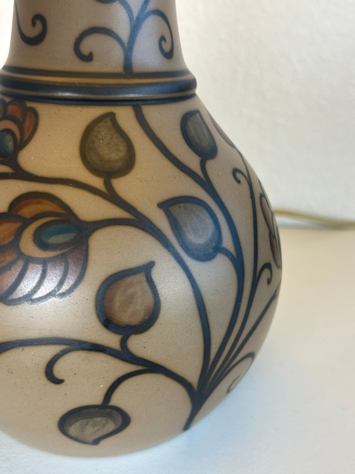 L. Hjorth terracotta bordlampe med LE KLINT 1/23 skærm og stativ – 50 cm - billede 11