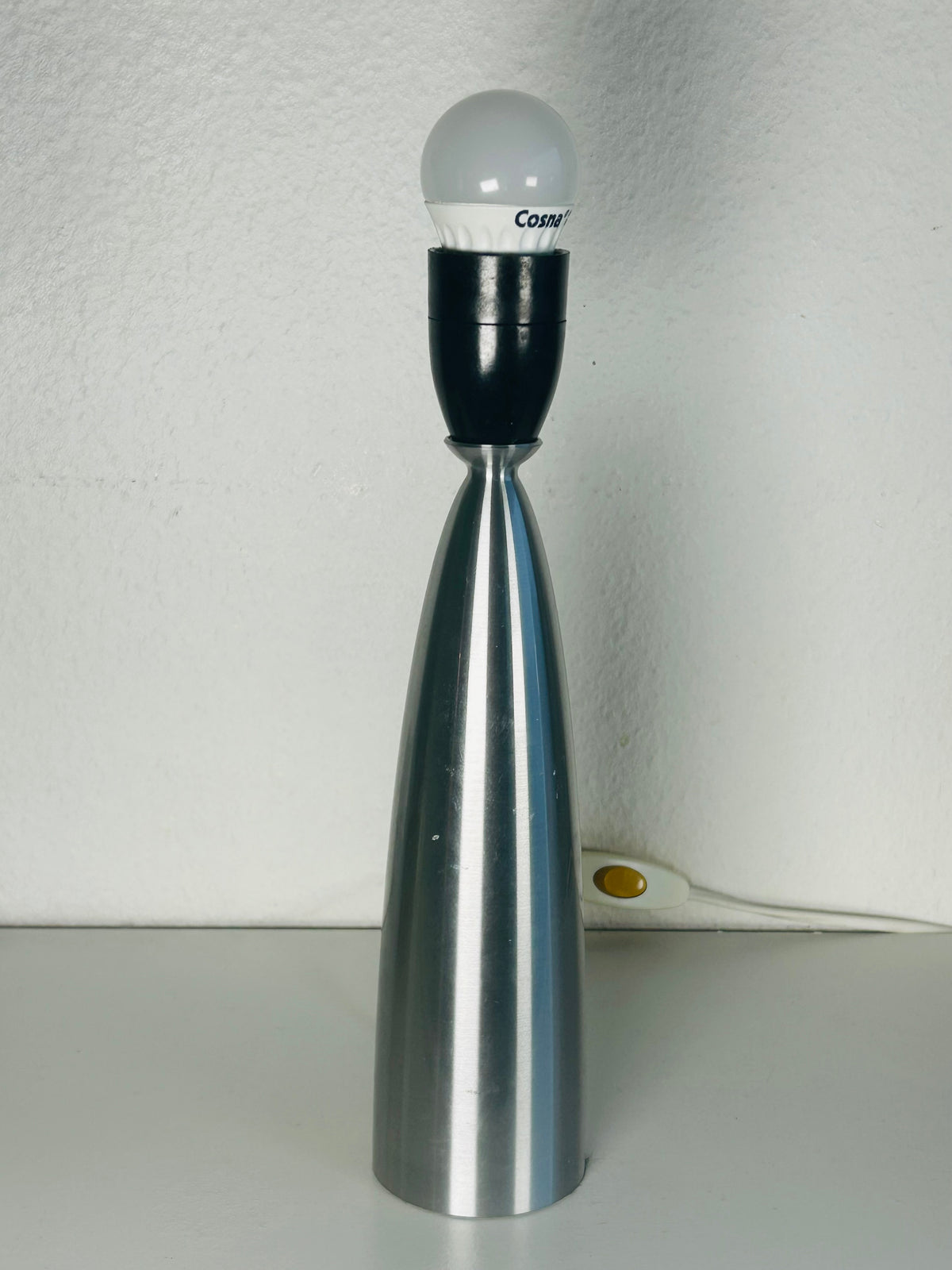 LE KLINT 376 bordlampe med børstet metalfod og LE KLINT 2/20 skærm – 39 cm - billede 11