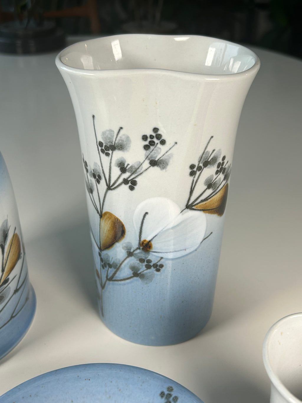 Royal Copenhagen Celeste – 3 vaser og 3 lysestager – Ellen Malmer - billede 4