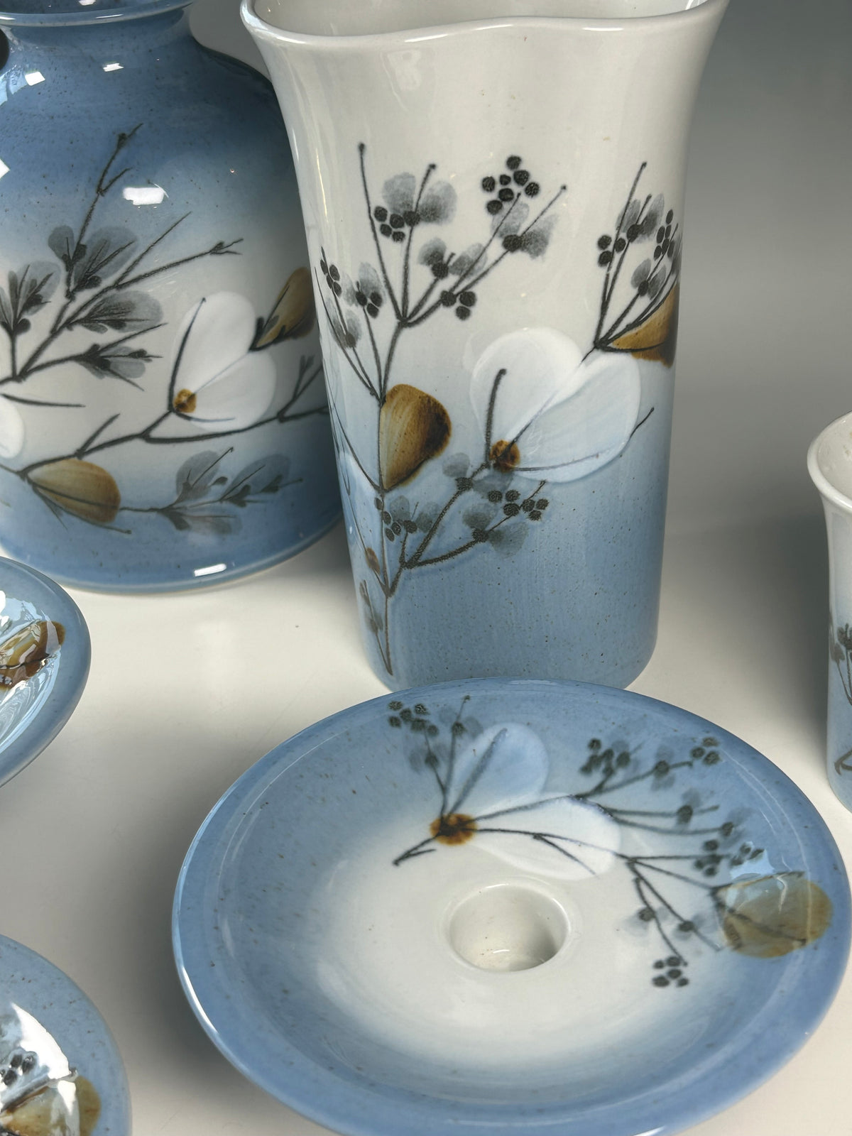 Royal Copenhagen Celeste – 3 vaser og 3 lysestager – Ellen Malmer - billede 17