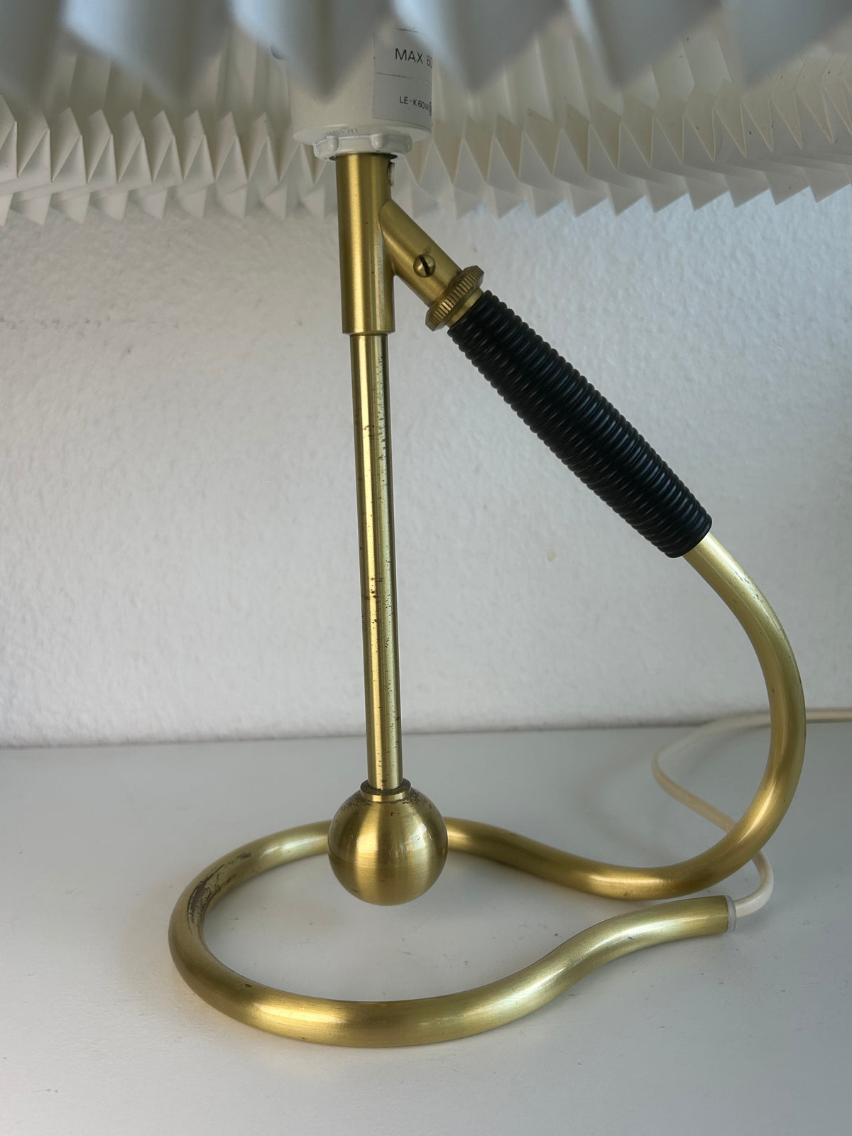 LE KLINT 306 Kip-lampe i messing med LE KLINT 1/21 skærm – 40 cm - billede 5