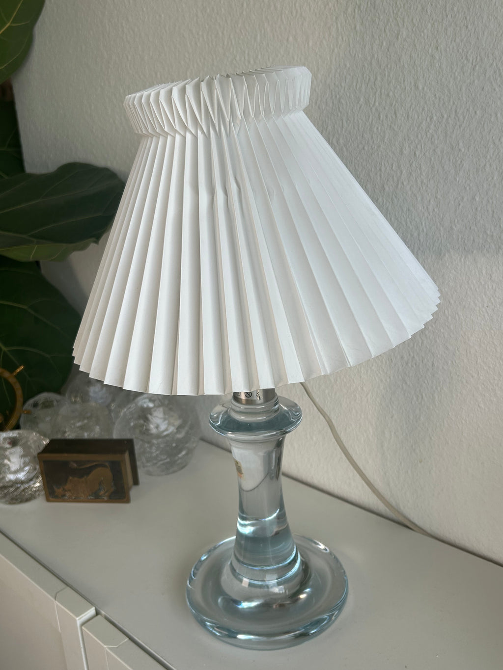 Holmegaard Claridge glasbordlampe med LE KLINT 1/17 skærm – 45 cm - billede 7