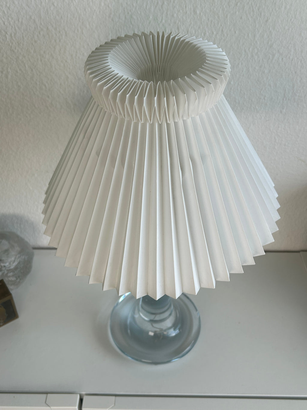 Holmegaard Claridge glasbordlampe med LE KLINT 1/17 skærm – 45 cm - billede 8