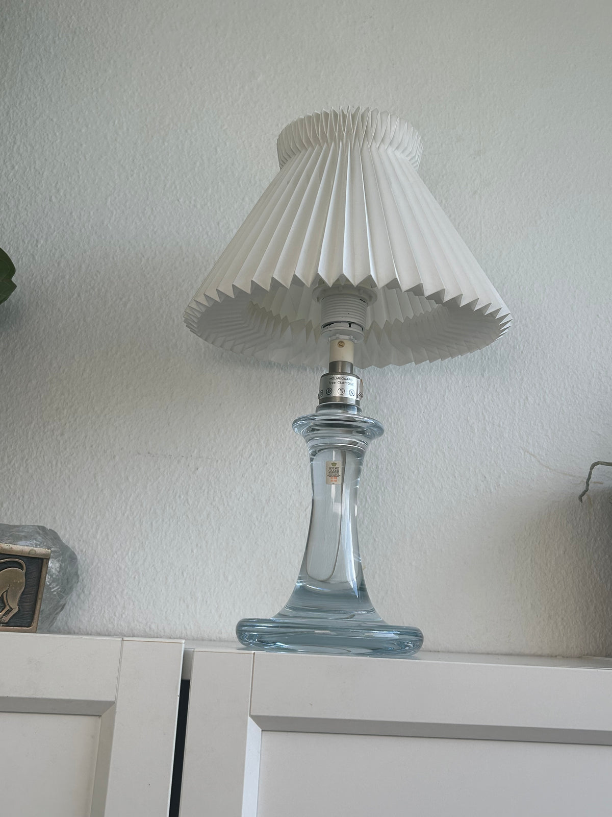 Holmegaard Claridge glasbordlampe med LE KLINT 1/17 skærm – 45 cm - billede 9