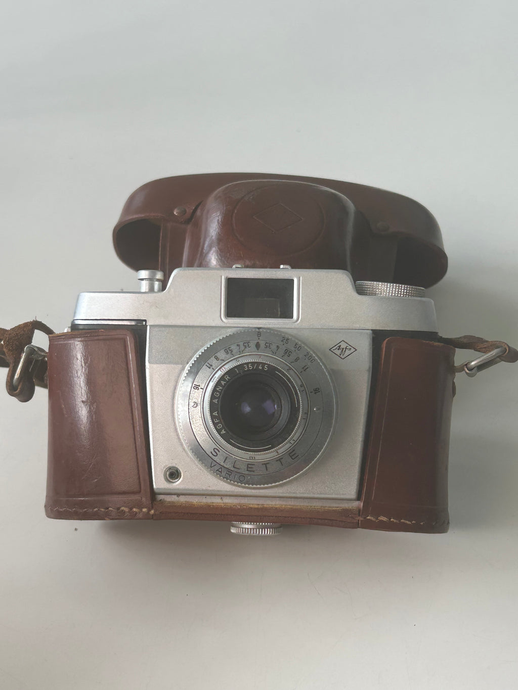 Agfa Silette Vario 35 mm analogkamera – Agnar 45 mm f/3,5 – taske - billede 4