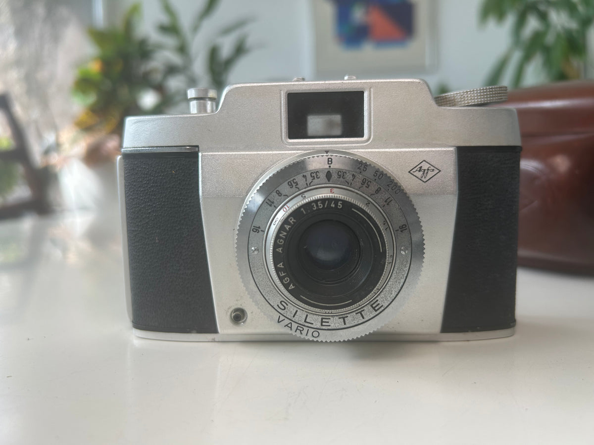 Agfa Silette Vario 35 mm analogkamera – Agnar 45 mm f/3,5 – taske - billede 8