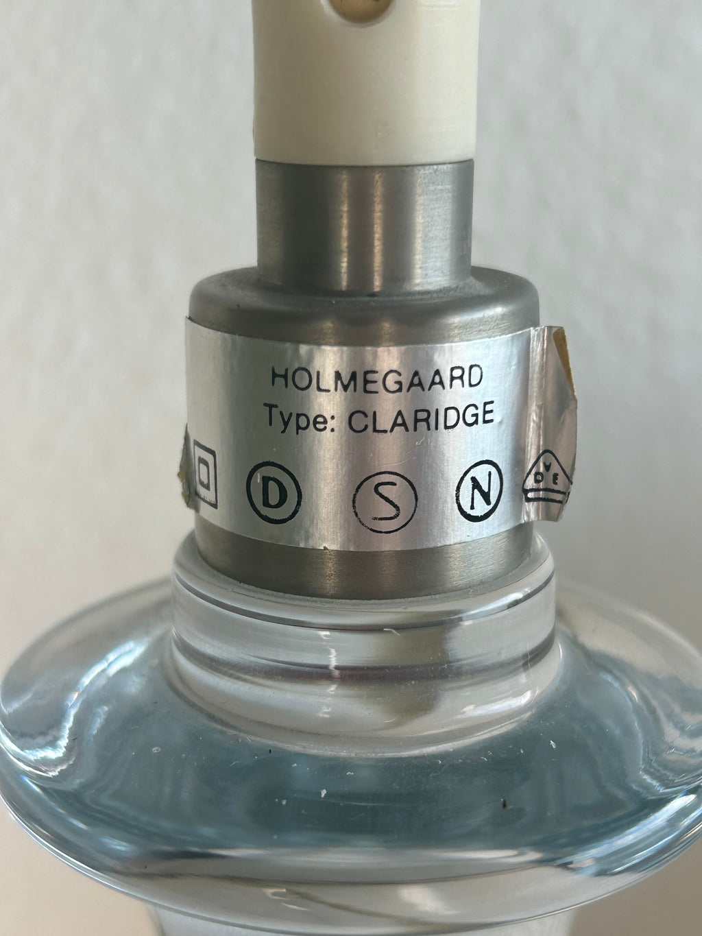 Holmegaard Claridge glasbordlampe med LE KLINT 1/17 skærm – 45 cm - billede 13